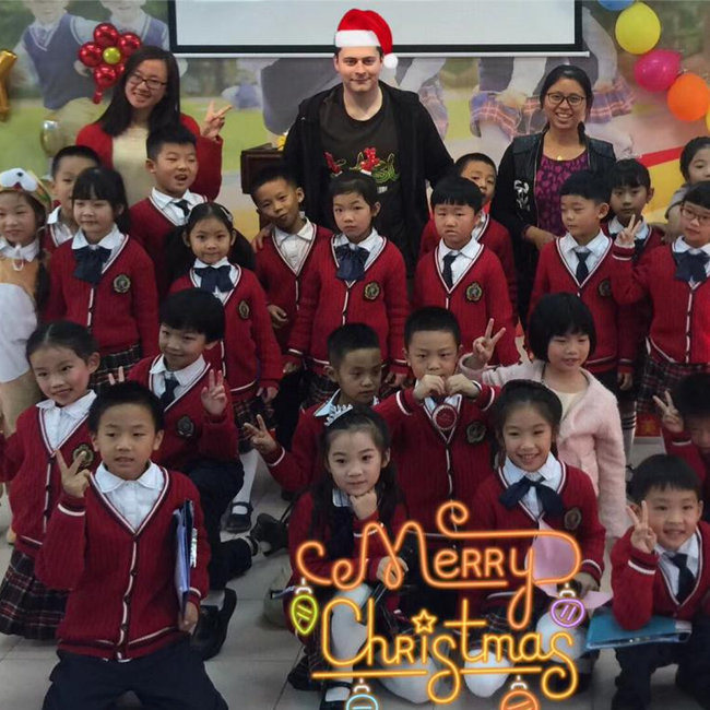 Our teachers enjoy Christmas in China.